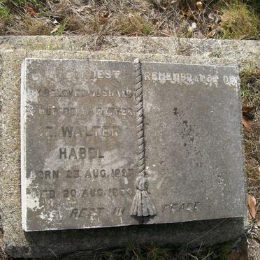 HABEL E. Walter 1897-1954