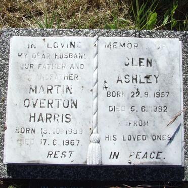 HARRIS Martin Overton 1909-1967 :: HARRIS Glen Ashley 1957-1982