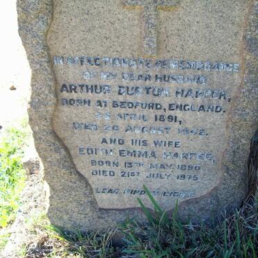 HARPER Arthur Durton 1891-1941 &amp; Edith Emma 1890-1975