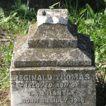 HARTLE Reginald Thomas 1916-1918