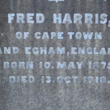 HARRIS Fred 1875-1918