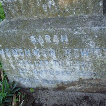 HEWITT Sarah Henchman -1901