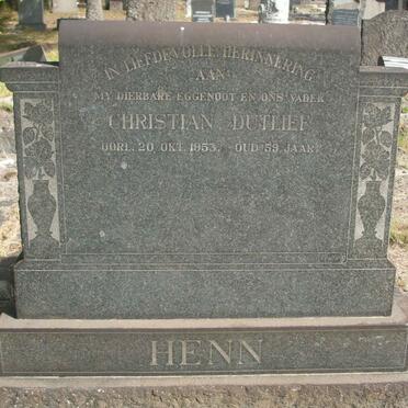 HENN Christian Dutlief -1953