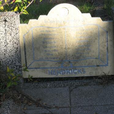 HENDRICKS William 1958-1980 :: HENDRICKS Karina ?-1980