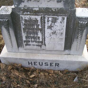 HEUSER Geritz 1907-1974 &amp; Edith 1902-1963