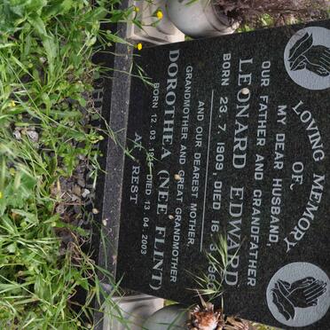 HENDRIKSE Leonard Edward 1909-1980 &amp; Dorothea FLINT 1915-2003