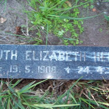 HERBST Ruth Elizabeth 1908-1989