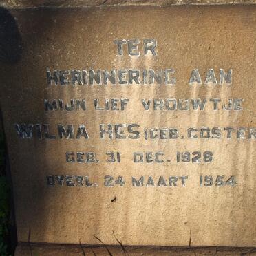 HES Wilma nee COSTER 1928-1954