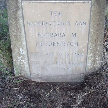 HEYDENRYCH Barbara M. -1965