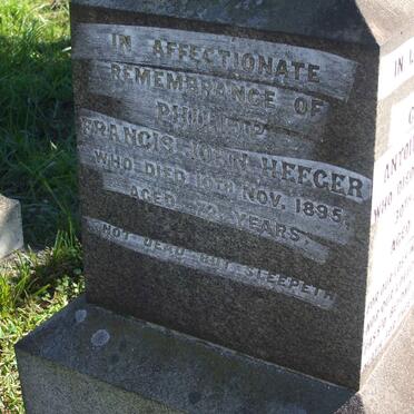 HEEGER Phillip Francis John -1895 