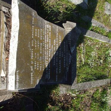 HUTTON Charlotte Ethel -1894 :: HUTTON Ellen Marie 1902-1903