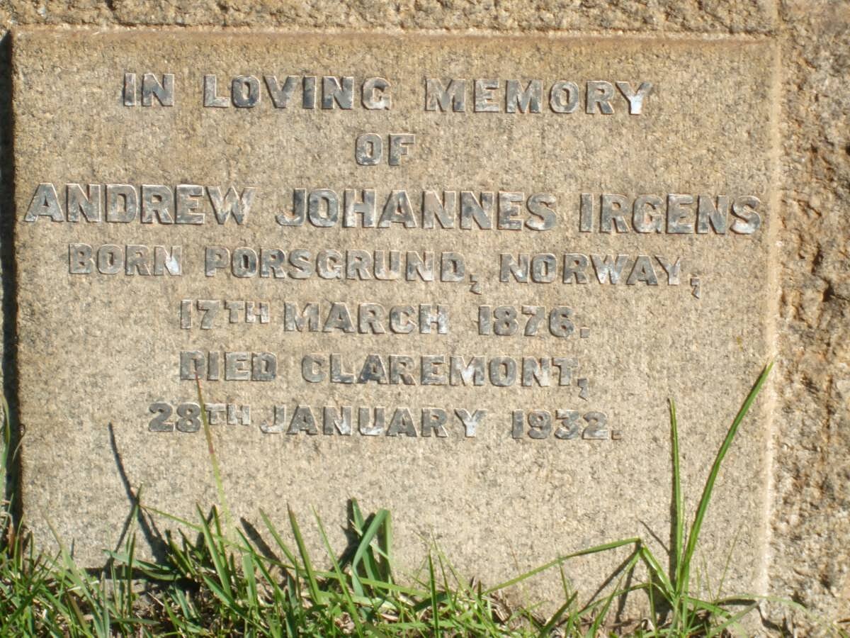 IRGENS Andrew Johannes 1876-1932