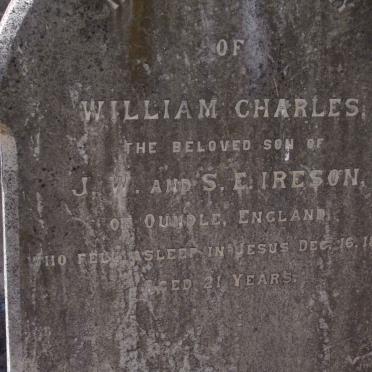 IRESON William Charles -1895