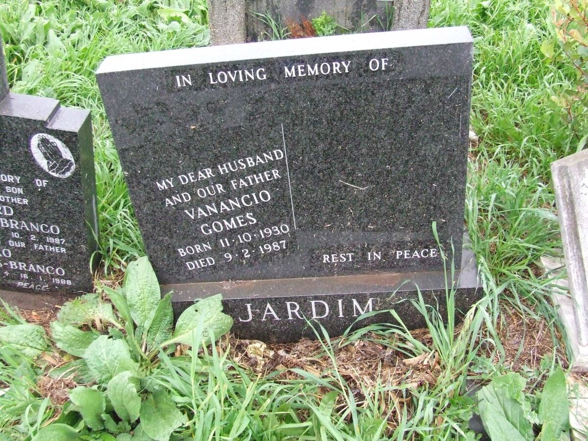 JARDIM Vanancio Gomes 1930-1987