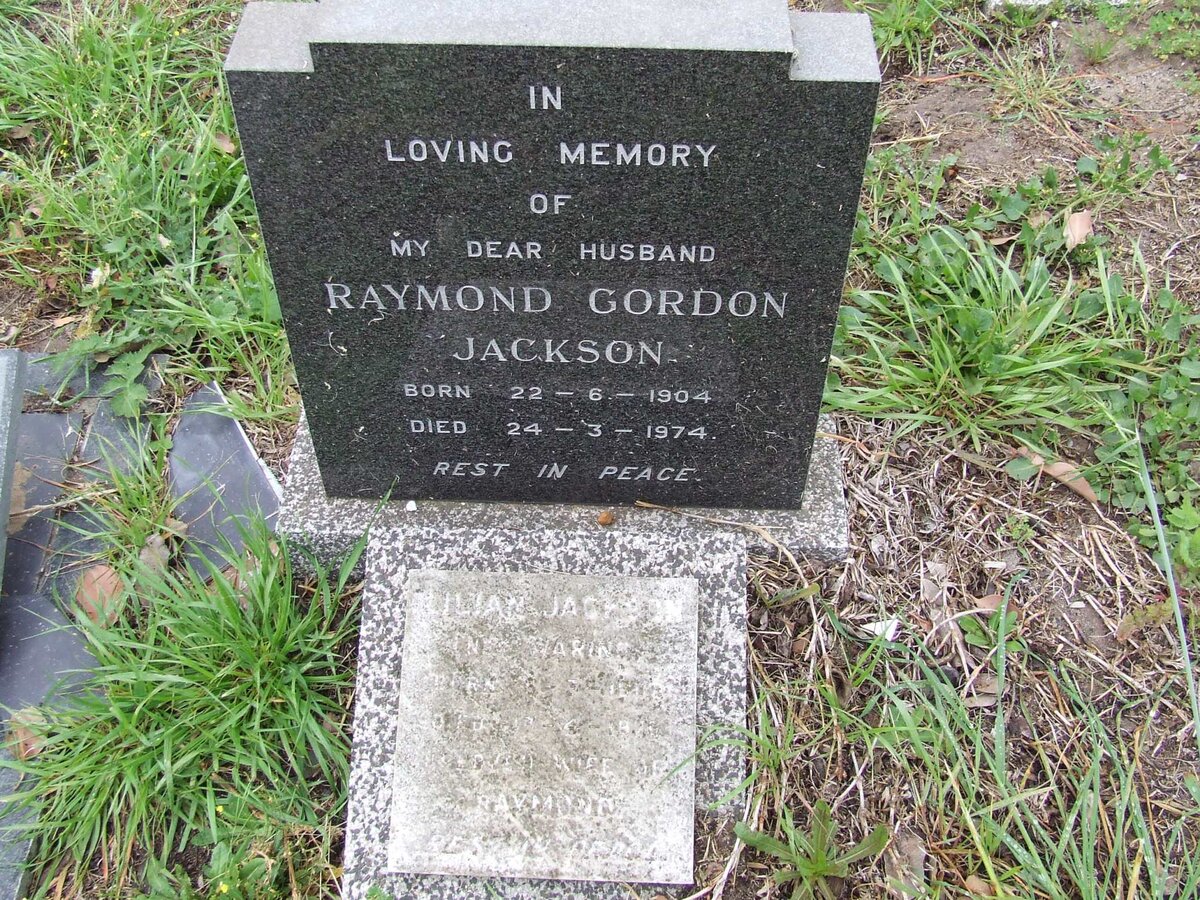 JACKSON Raymond Gordon 1904-1974 &amp; Lilian WARING