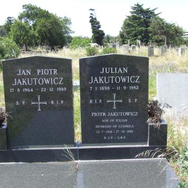 JAKUTOWICZ Julian 1898-1982 :: JAKUTOWICZ Piotr 1928-2005 :: JAKUTOWICZ Jan Piotr 1964-1989