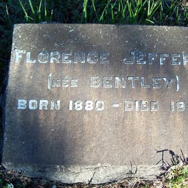 JEFFERY Florence nee BENTLEY 1880-1952