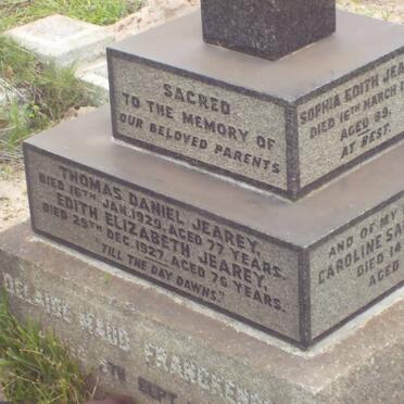 JEAREY Thomas Daniel -1929 &amp; Edith Elizabeth -1927 :: JEAREY Sophia Edith  -1959