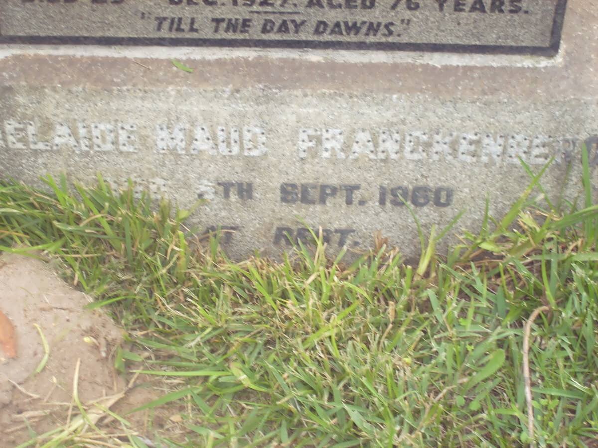 FRANCKENNE Adelaide Maud -1960