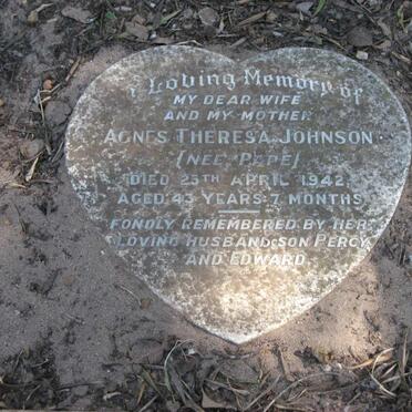 JOHNSON Agnes Theresa nee PAPE -1942