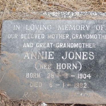 JONES Annie nee HORN 1904-1982