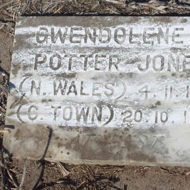 JONES Gwendolene N. Potter -1909-1974