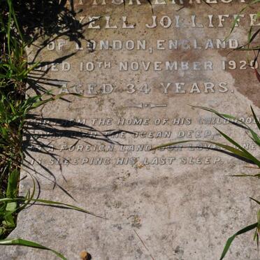 JOLLIFFE Arthur Ernest ?vell -1920