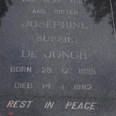 JONGH Josephine, de 1895-1982