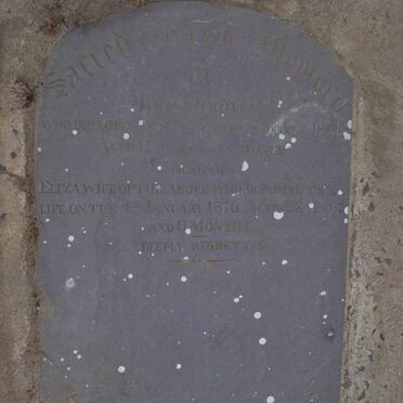 JORDAN John -1861 &amp; Eliza -1876