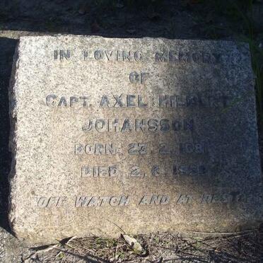 JOHANSSON Axel Hibbert 1881-1958