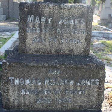 JONES Thomas Holden -1905 &amp; Mary -1934