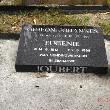 JOUBERT Gideon Johannes 1907-1999 &amp;  Eugénie 1912-1995