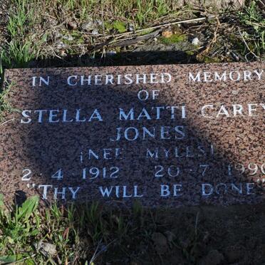 JONES Stella Matti Carey nee MYLES 1912-1990