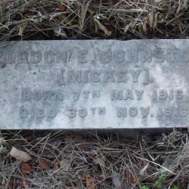 JOHNSTONE Gordon 1916-1916