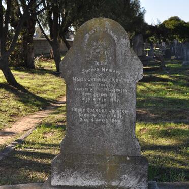 JOHNSON Henry Charles 1876-1944 &amp; Maria Cathrine THOMAS 1881-1949 