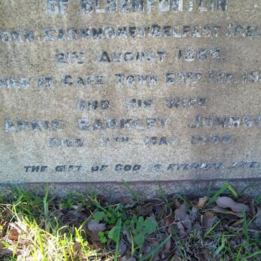 JOHNSON William Smyth 1864-1929 &amp; Annie Barclay -1948