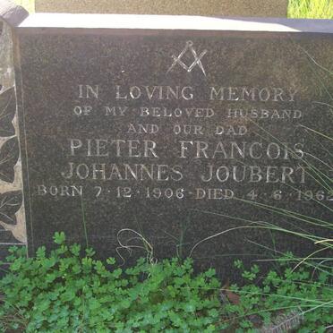 JOUBERT Pieter Francois Johannes 1906-1962