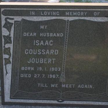 JOUBERT Isaac Goussard 1903-1967