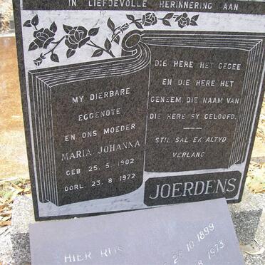 JOERDENS Maria Johanna 1902-1972