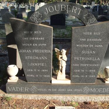 JOUBERT Johan Frederik Stegman 1896-1969 &amp; Susan Petronella HOFFMANN 1898-1969