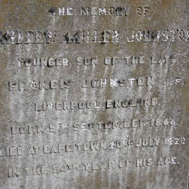 JOHNSTON Andrew Miller 1866-1920