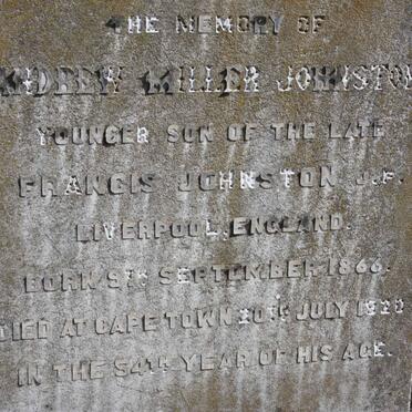 JOHNSTON Andrew Miller 1866-1920