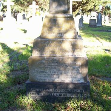 JOHNSTONE James Russell 1865-1927 &amp; Louisa Alice 1866-1943