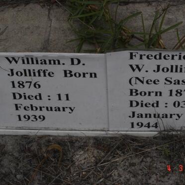 JOLIFFE William D. 1876-1939 &amp; Fredericka W. SASS 1873-1944