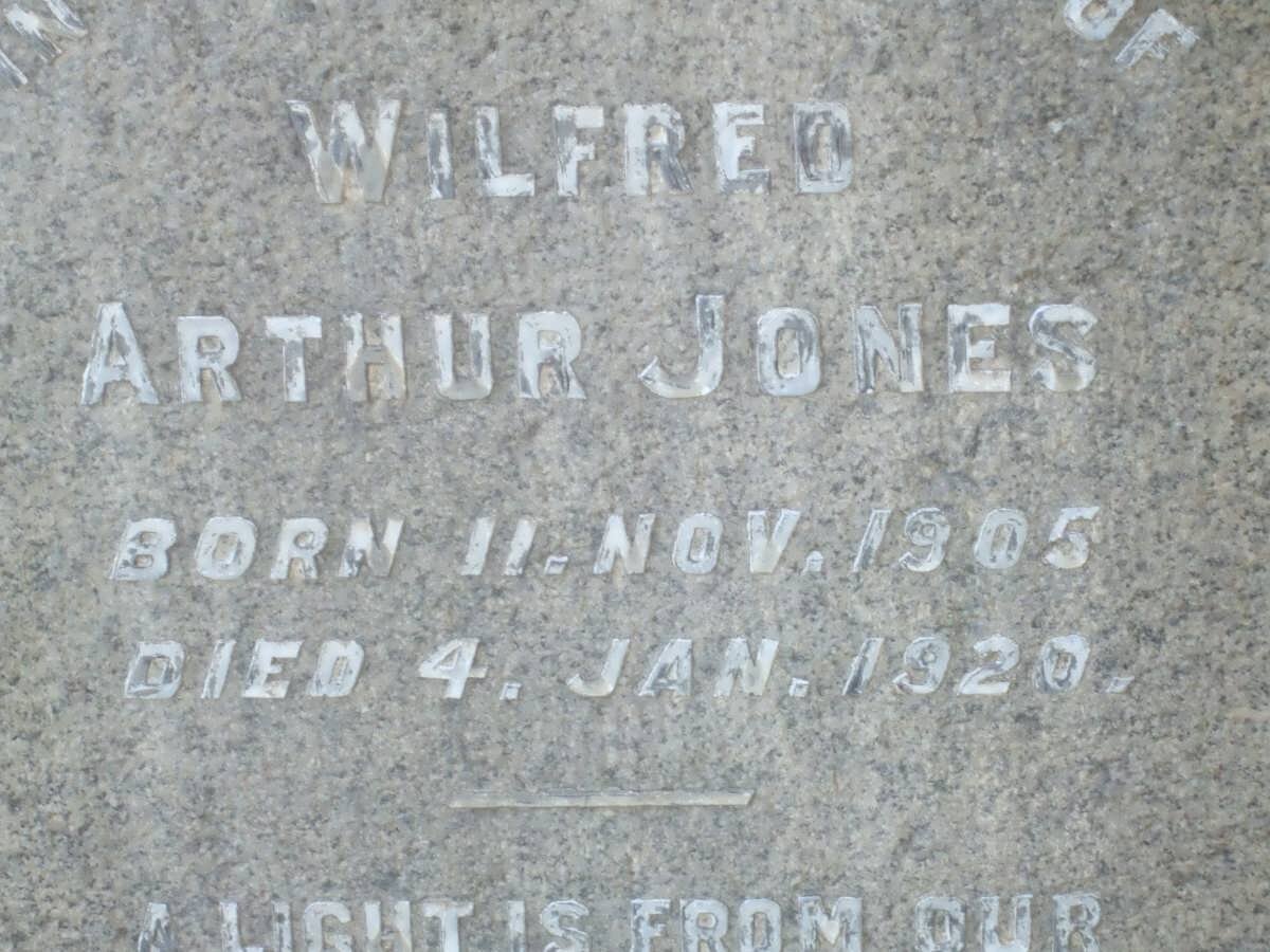 JONES Wilfred Arthur 1905-1920