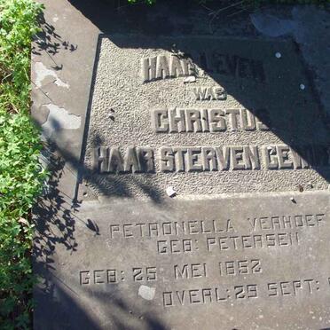 VERHOEF Petronella nee PIETERSE 1952-1935
