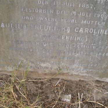 JOOS Pauline Fredricka Caroline nee HENNING 1871-1928