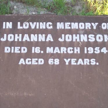 JOHNSON Johanna -1954