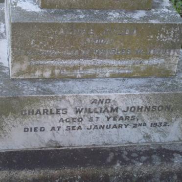 JOHNSON Charles William -1932 &amp; Agnes Hylda SIDDA -1914