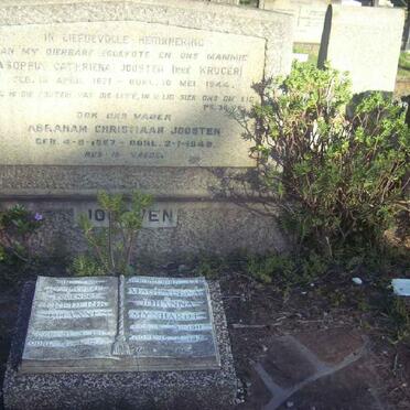 JOOSTEN Abraham Christiaan 1867-1949 &amp; Anna Sophia Cathriena KRUGER 1871-1944